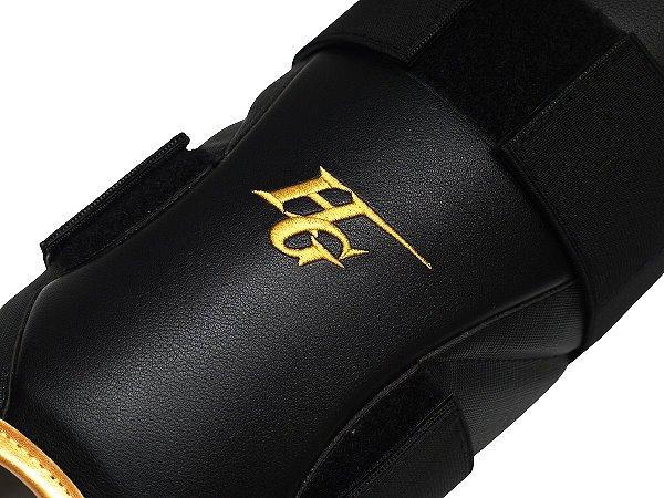 HI-GOLD Premium Batter Shin Guard - Black/Gold