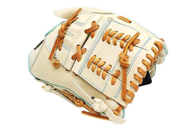 ZETT Pro Model Elite 12 inch Pitcher Glove - Beige/Skyblue