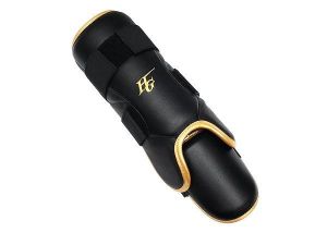 HI-GOLD Premium Batter Shin Guard - Black/Gold