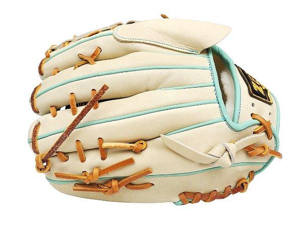 ZETT Pro Model Elite 12 inch Pitcher Glove - Beige/Skyblue