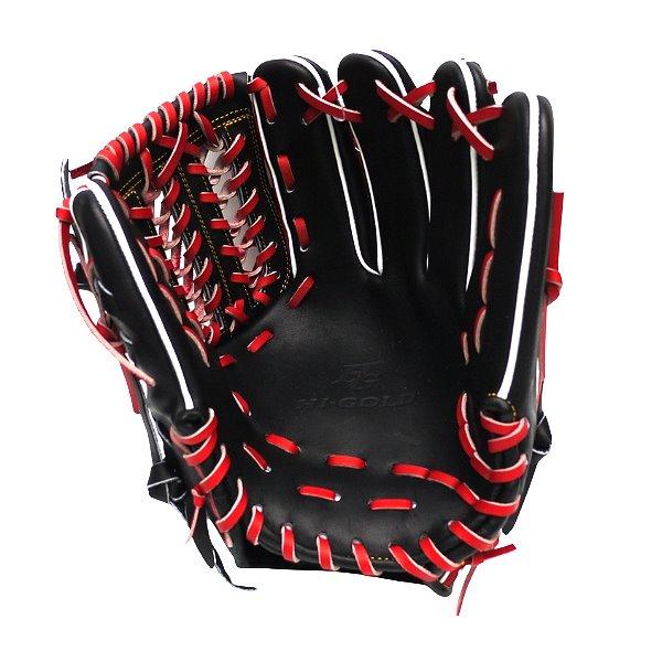 HI-GOLD Japan Steerhide 11.5 inch Infielder Glove - Black/Red
