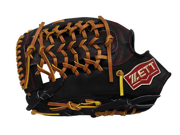 ZETT Pro Model 12.75 inch LHT Black Outfielder Glove