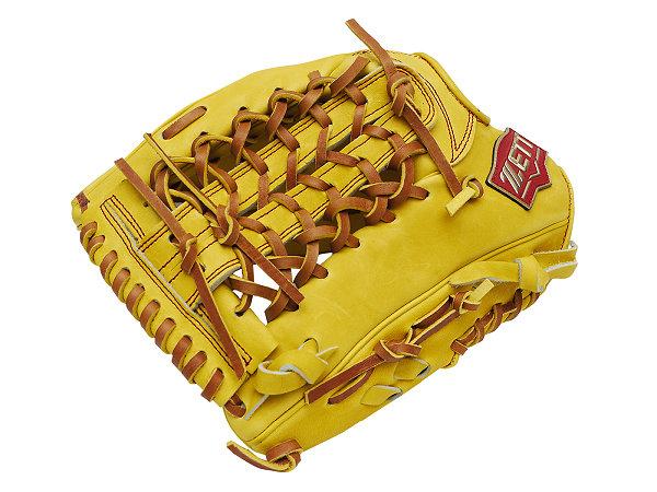ZETT Pro Model 12.75 inch LHT Yellow Outfielder Glove