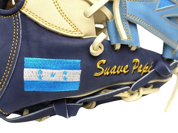 WOODZ 11.75 inch Selected US Steerhide Custom Glove for Mr. Gonzalez